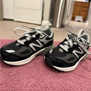 Kids Black and Gray Sneakers